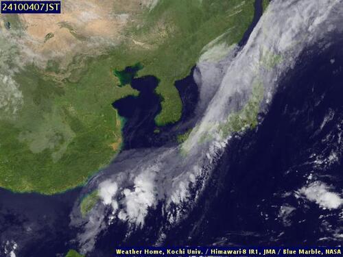 Satellite - East China Sea - Thu 03 Oct 20:00 EDT