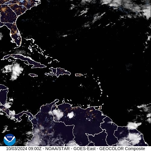 Satellite - Lesser Antilles - Thu 03 Oct 06:00 EDT