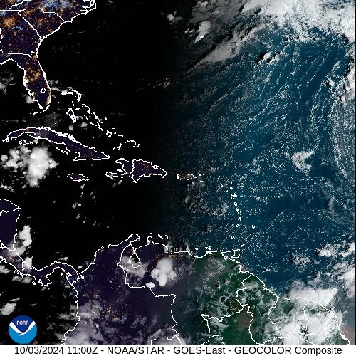 Satellite - Jamaica - Thu 03 Oct 08:00 EDT