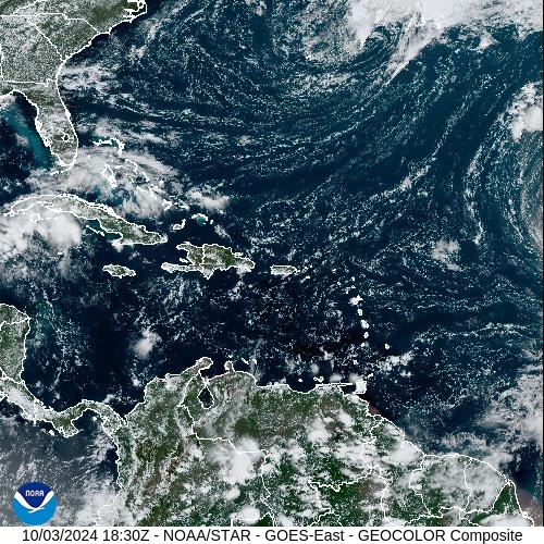 Satellite - Lesser Antilles - Thu 03 Oct 15:30 EDT