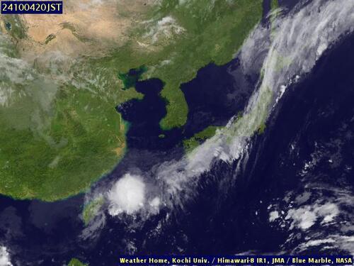 Satellite - Taiwan Strait - Fri 04 Oct 09:00 EDT