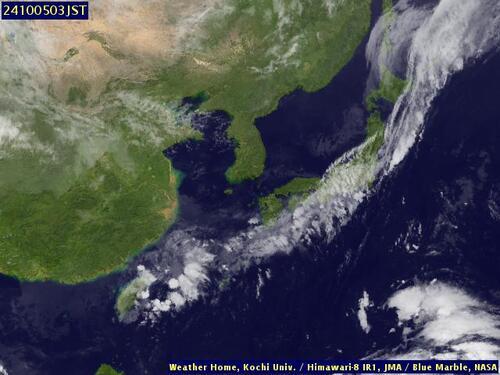 Satellite - East China Sea - Fri 04 Oct 16:00 EDT