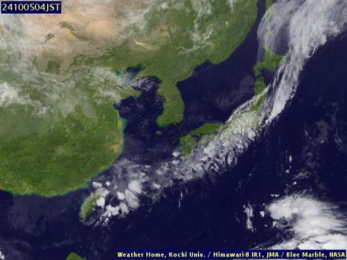 Satellite - Yellow Sea - Fri 04 Oct 17:00 EDT