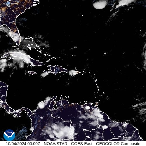 Satellite - Alizes Ouest - Thu 03 Oct 21:00 EDT