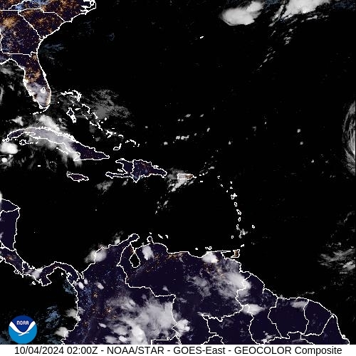 Satellite - Alizes Ouest - Thu 03 Oct 23:00 EDT