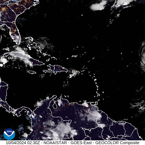 Satellite - Lesser Antilles - Thu 03 Oct 23:30 EDT