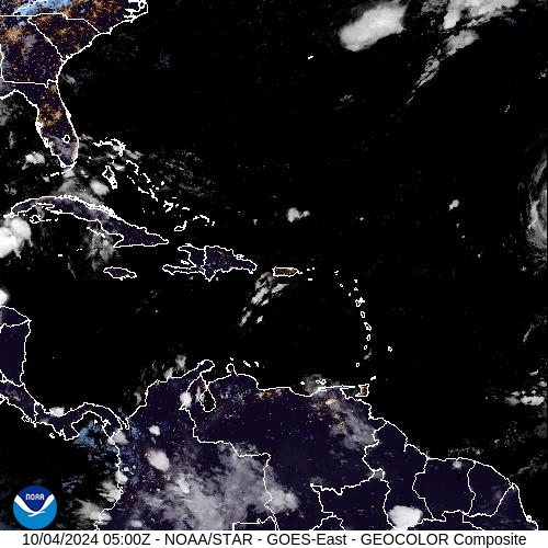 Satellite - Lesser Antilles - Fri 04 Oct 02:00 EDT