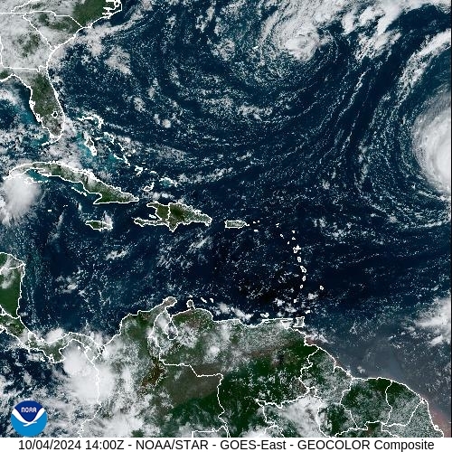 Satellite - Lesser Antilles - Fri 04 Oct 11:00 EDT