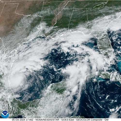 Satellite - Yucatan Strait - Sat 05 Oct 14:46 EDT