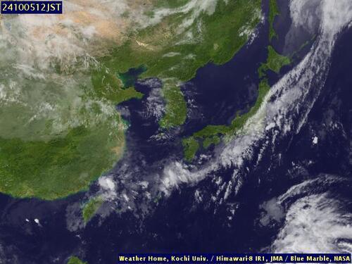 Satellite - Taiwan Strait - Sat 05 Oct 01:00 EDT