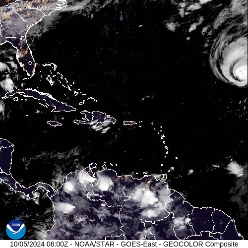 Satellite - Alizes Ouest - Sat 05 Oct 03:00 EDT