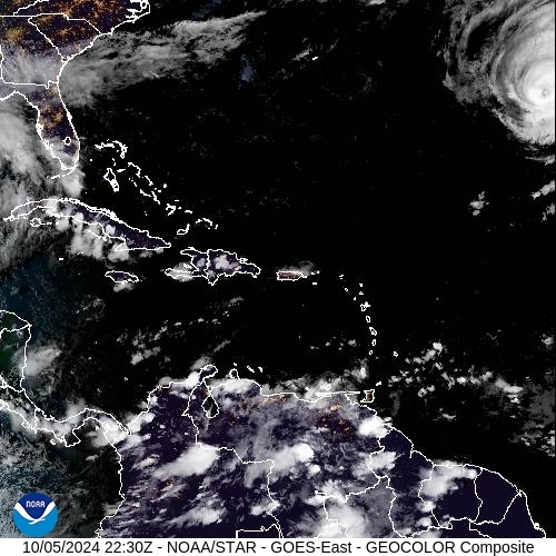 Satellite - Lesser Antilles - Sat 05 Oct 19:30 EDT