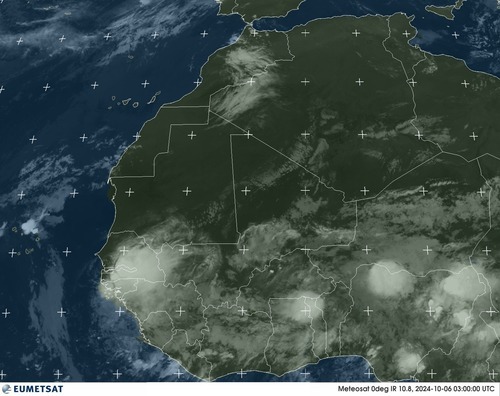 Satellite - Gulf of Guinea - Sun 06 Oct 00:00 EDT