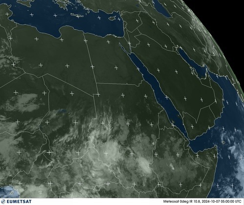 Satellite - South - Mon 07 Oct 02:00 EDT