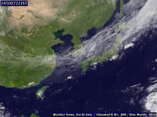 Satellite - East China Sea - Mon 07 Oct 11:00 EDT