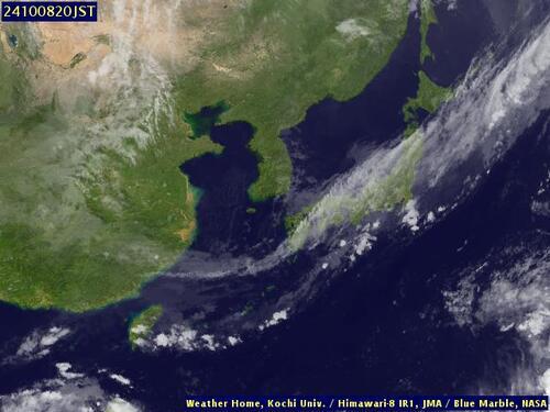 Satellite - Yellow Sea - Tue 08 Oct 09:00 EDT