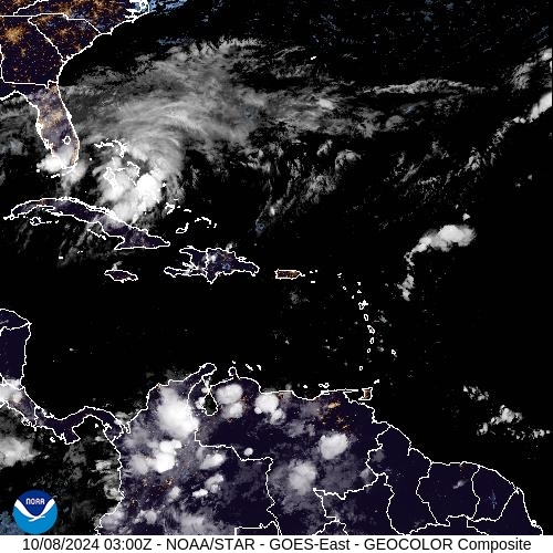 Satellite - Alizes Ouest - Tue 08 Oct 00:00 EDT