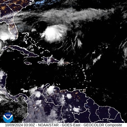 Satellite - Jamaica - Wed 09 Oct 00:00 EDT