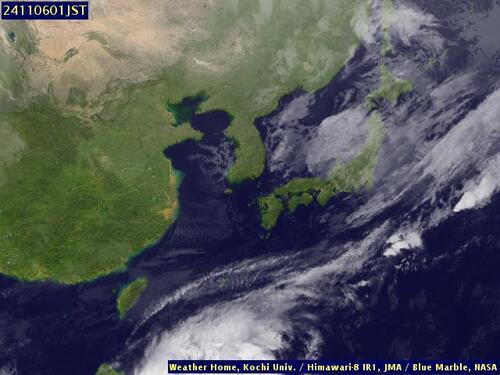 Satellite - Yellow Sea - Tue 05 Nov 13:00 EST