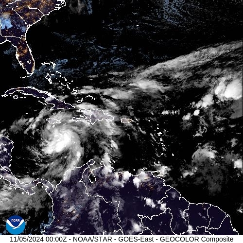 Satellite - Alizes Ouest - Tu, 05 Nov, 01:00 GMT