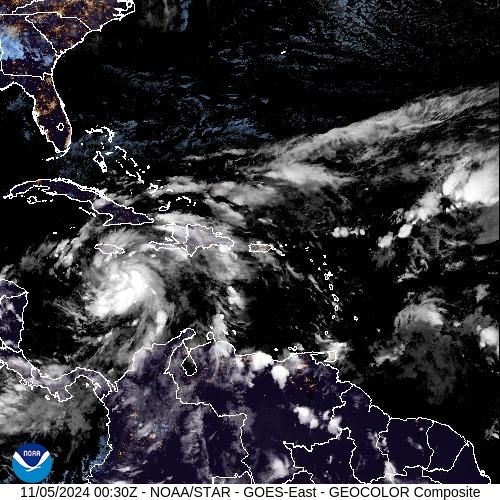 Satellite - Lesser Antilles - Mon 04 Nov 20:30 EST