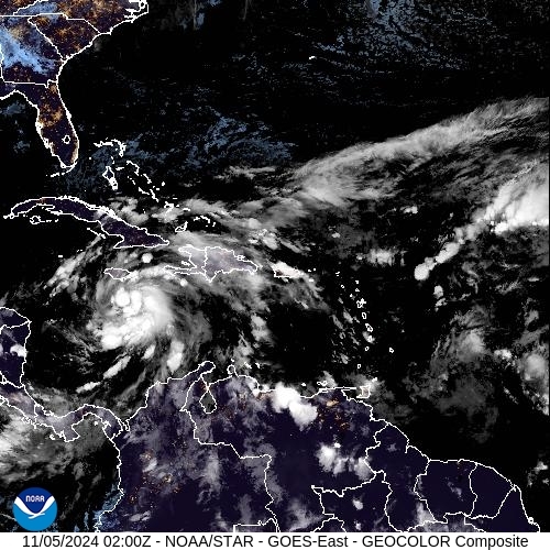 Satellite - Jamaica - Mon 04 Nov 22:00 EST