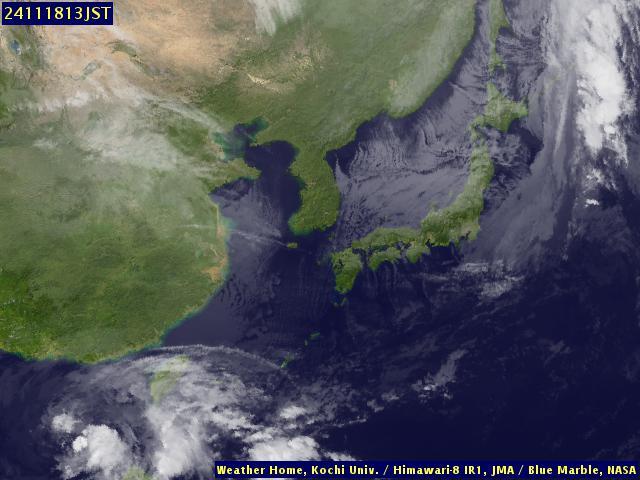 Satellite - Japan - Mon 18 Nov 00:00 EST