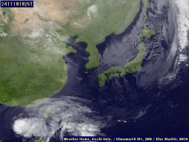 Satellite - Japan - Mon 18 Nov 05:00 EST