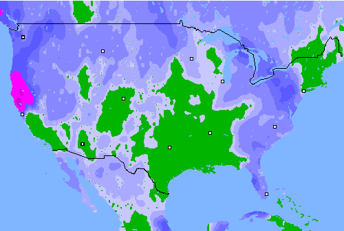 Precipitation (24 h) USA