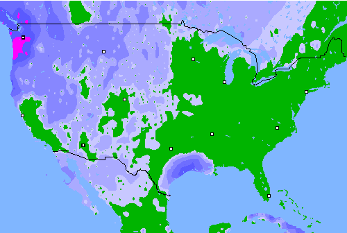 Precipitation (24 h) USA