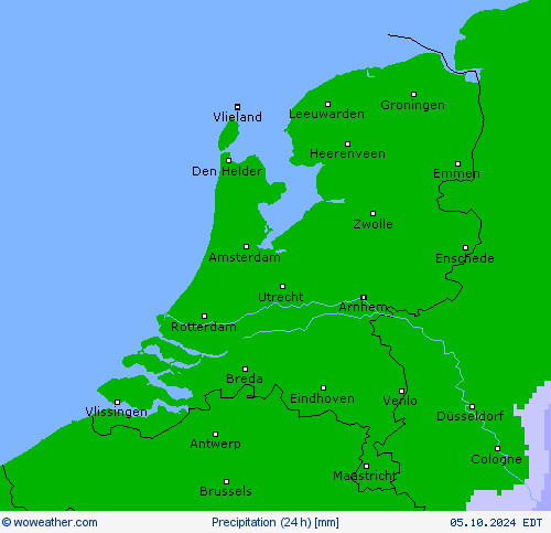 Precipitation (24 h) Forecast maps