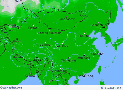 Chance of snow Forecast maps