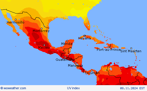 UV index Forecast maps